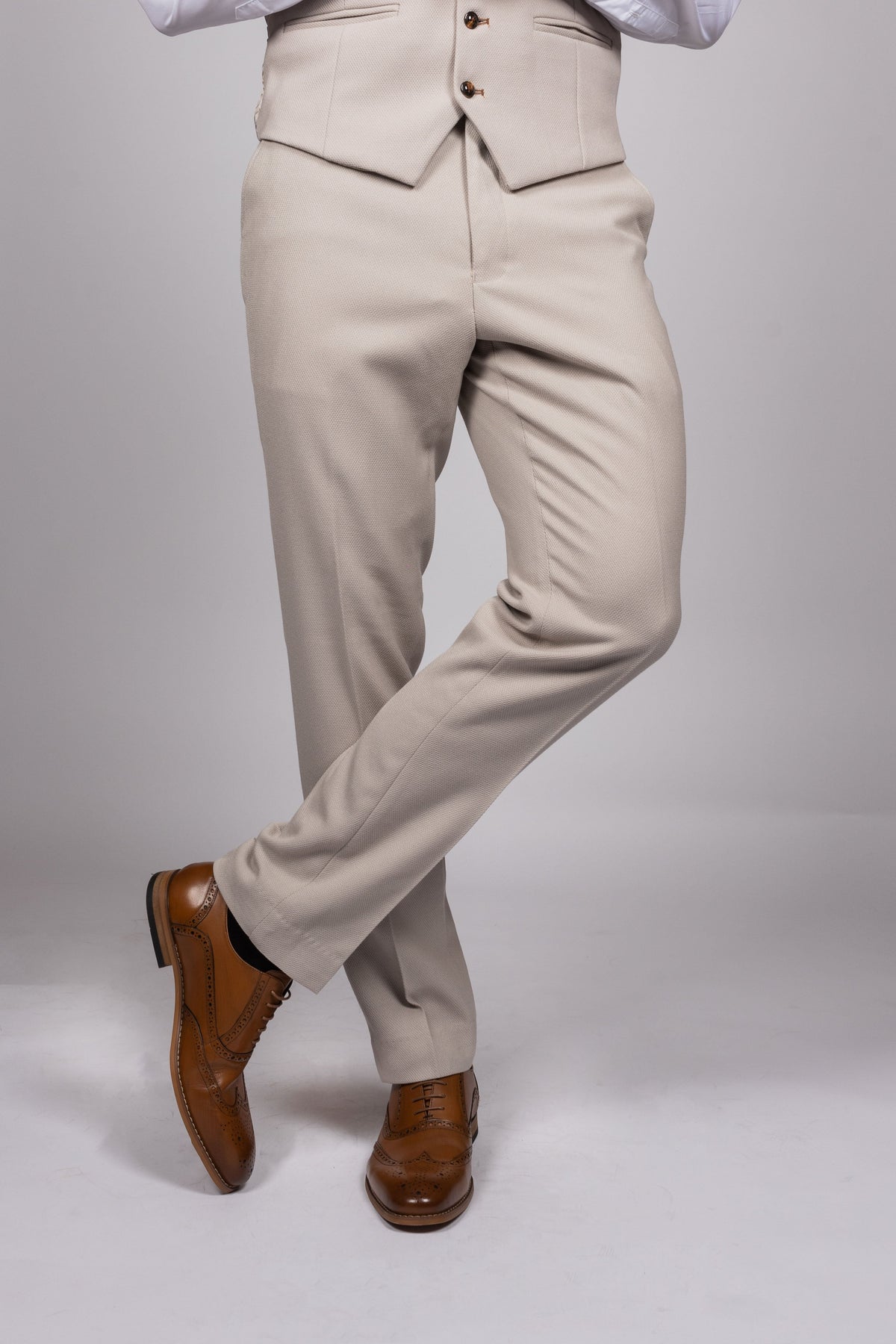 HM5 - Stone Tailored Trousers