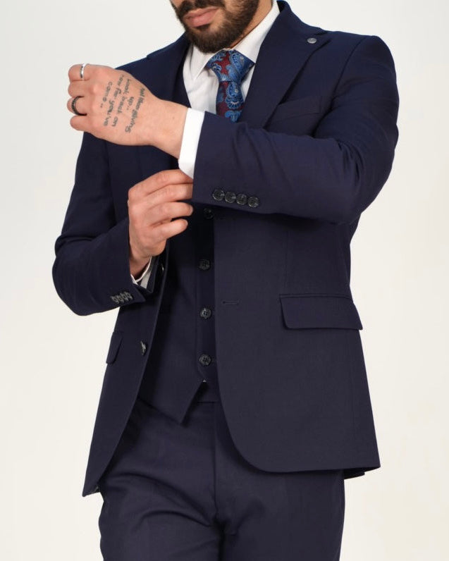 Milano Premium Navy Blazer & Waistcoat