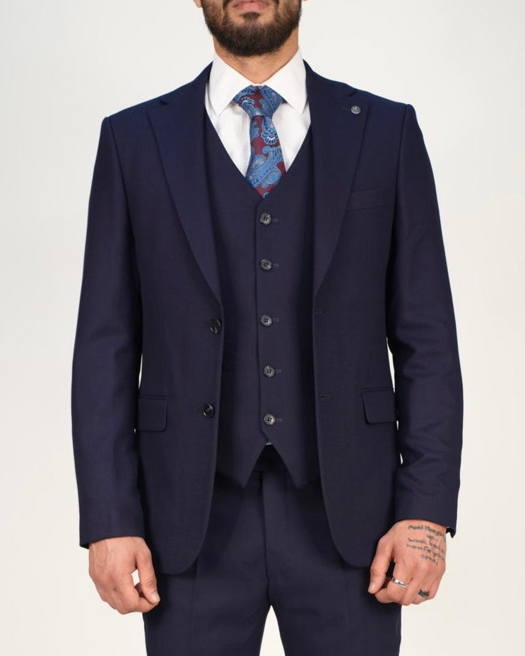 Milano Premium Navy Blazer & Waistcoat