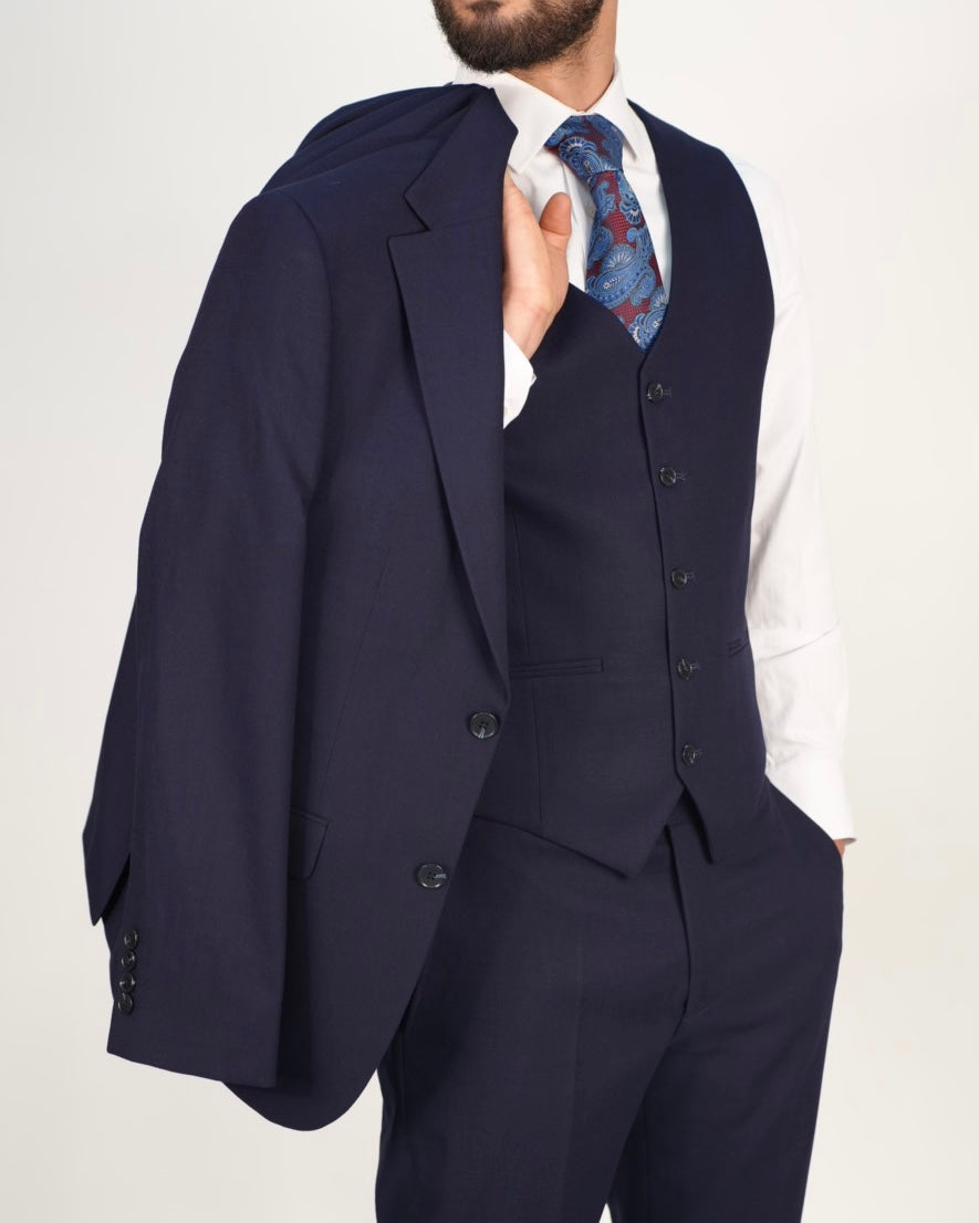 Milano Premium Navy Blazer & Waistcoat